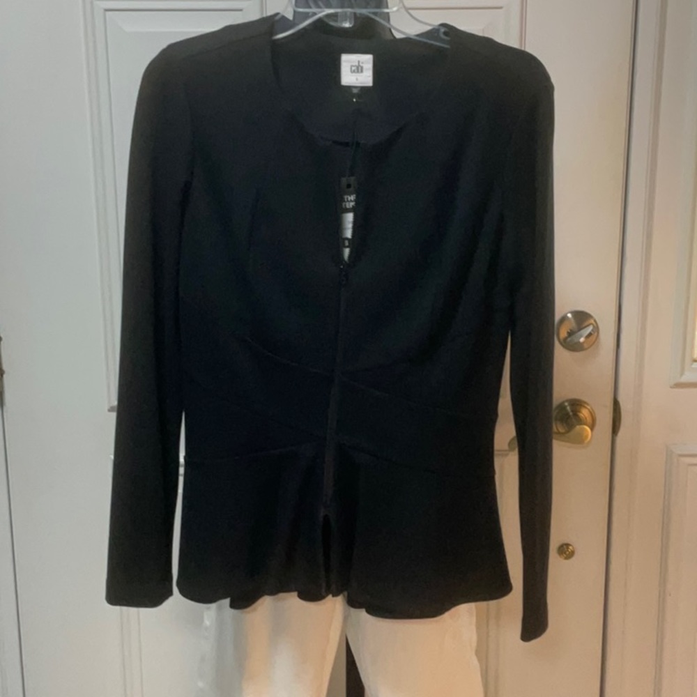 NWT Cabi Crisscross Blazer Black Size Small